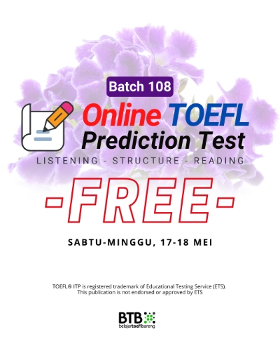 TOEFL Prediction 17-18 Mei