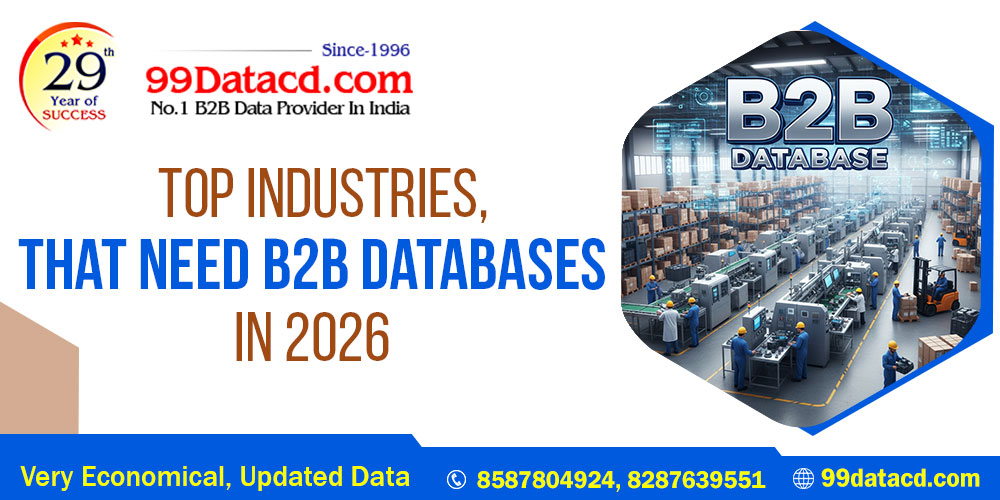 Top Industries That Need B2B Databases i Top Industries That Need B2B Databases i