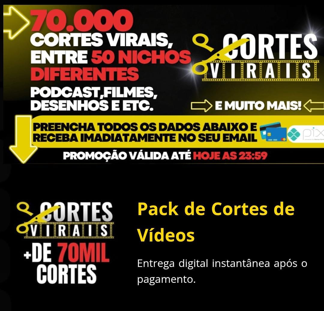 + DE 70 MIL CORTES VIRAIS DO MOMENTO 