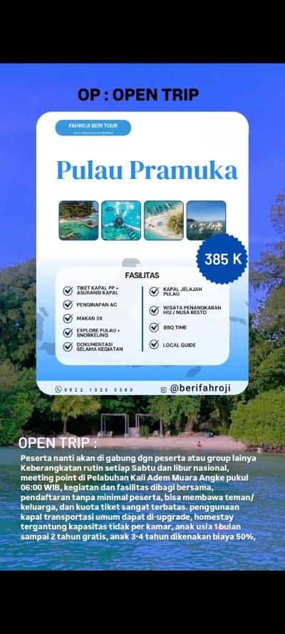 Open Trip Pulau Pramuka