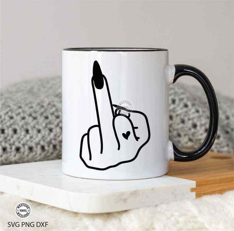 Middle Finger Ghost Svg