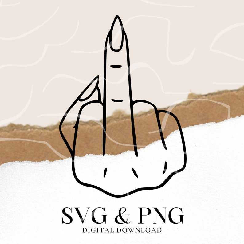 Middle Finger SVG